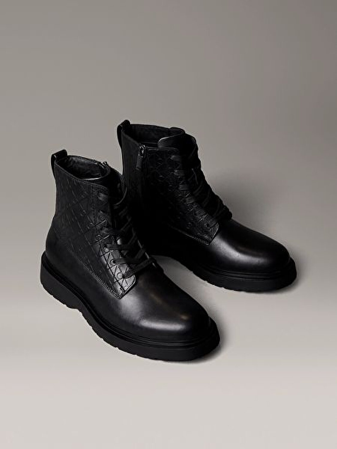 COMBAT ESS LACE UP ZIP BOOT AOP