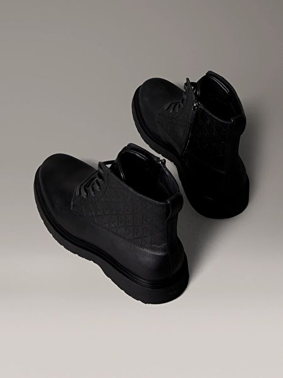 COMBAT ESS LACE UP ZIP BOOT AOP