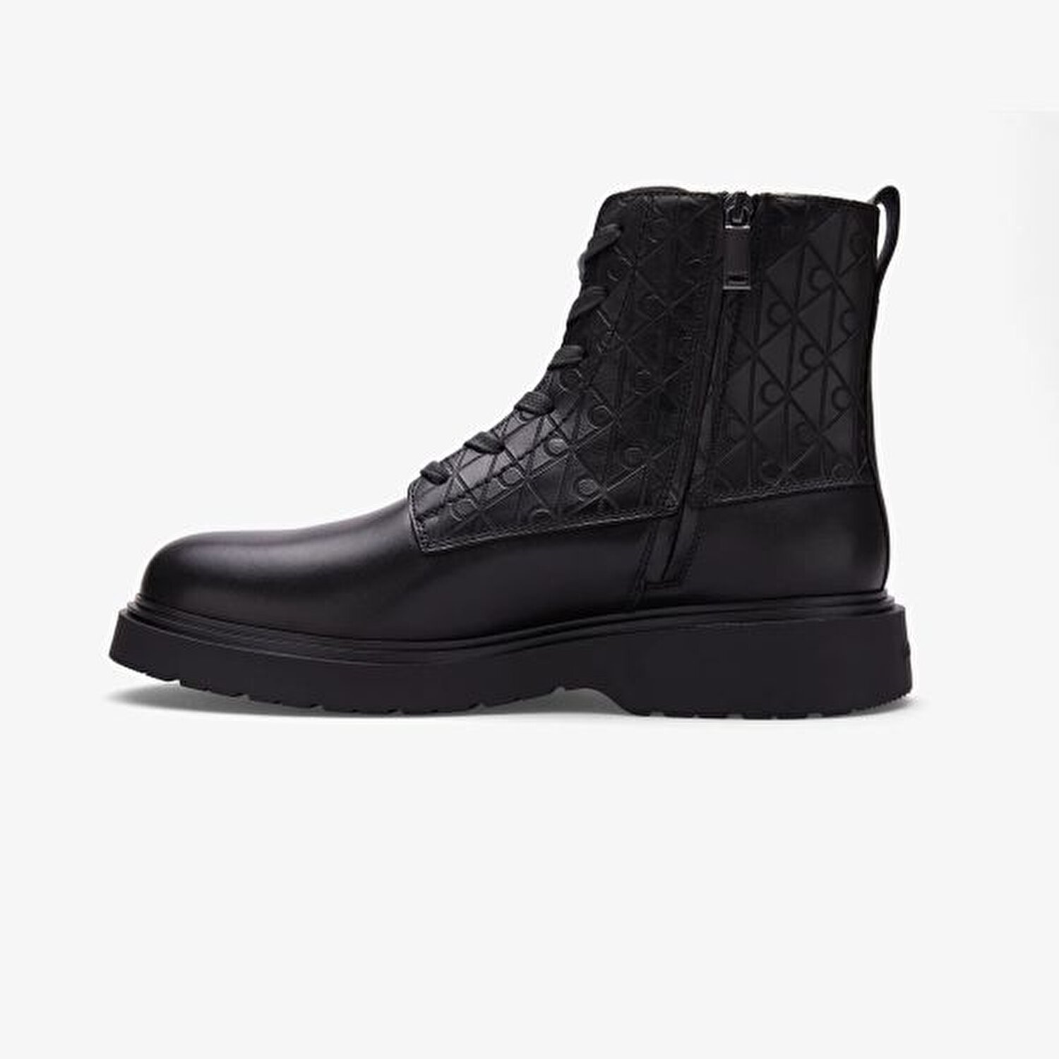 COMBAT ESS LACE UP ZIP BOOT AOP