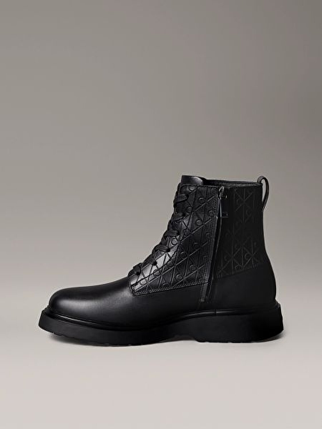 COMBAT ESS LACE UP ZIP BOOT AOP