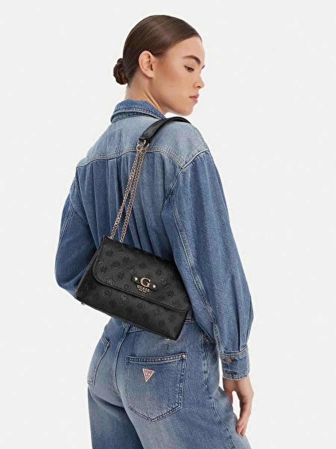 DITA LOGO SİYAH KADIN ÇAPRAZ ÇANTA