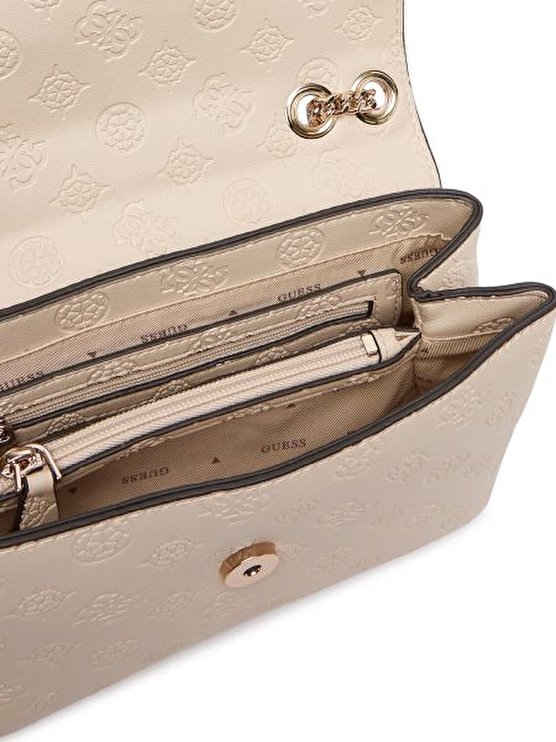 DITA LOGO EKRU KADIN ÇAPRAZ ÇANTA