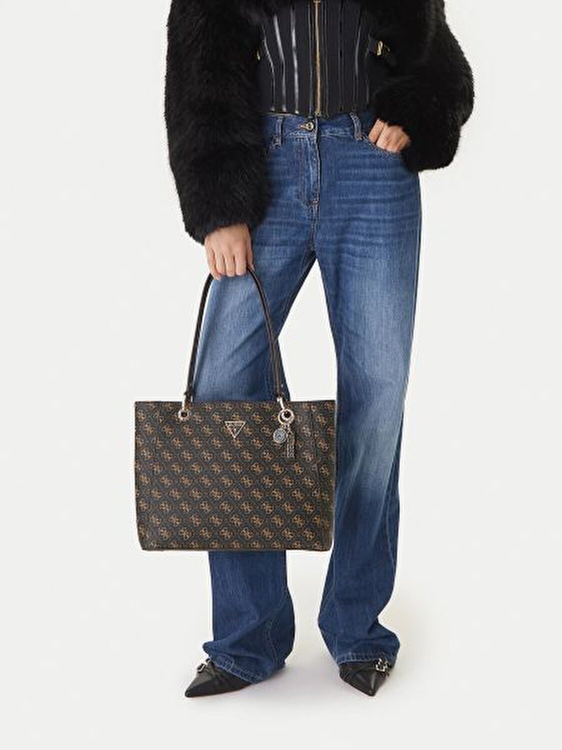 NOELLE KOYU KAHVE KADIN TOTE ÇANTA