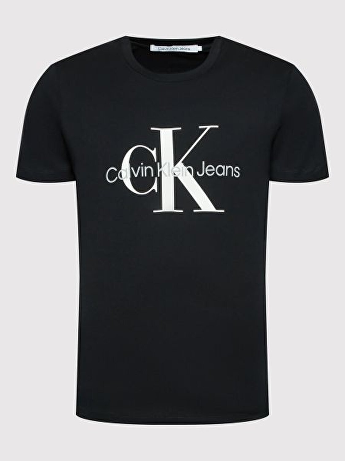 Calvin Klein Erkek Siyah Logo Detaylı Kısa Kollu T-Shirt