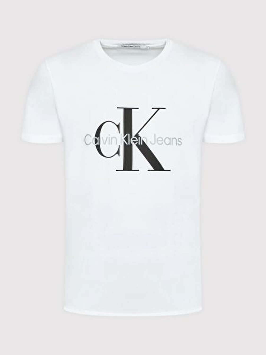 Calvin Klein Erkek Beyaz Kısa Kollu T-Shirt