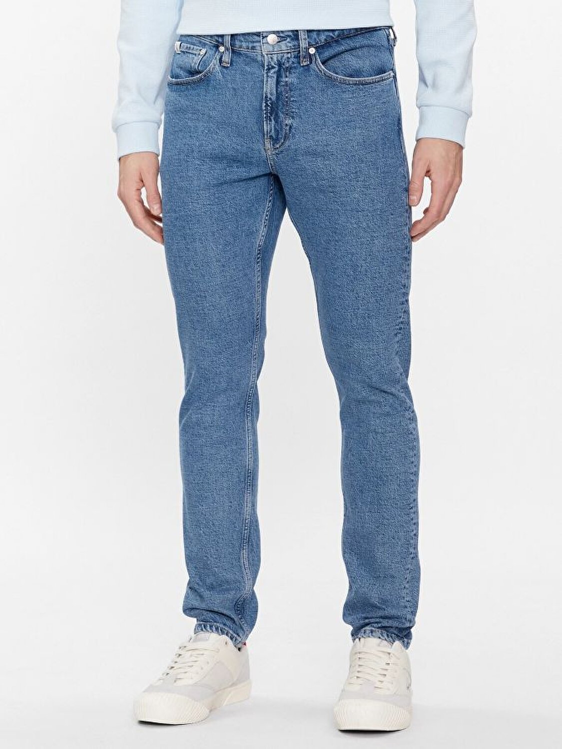 Calvin Klein Erkek Mavi Slim Fit Jean