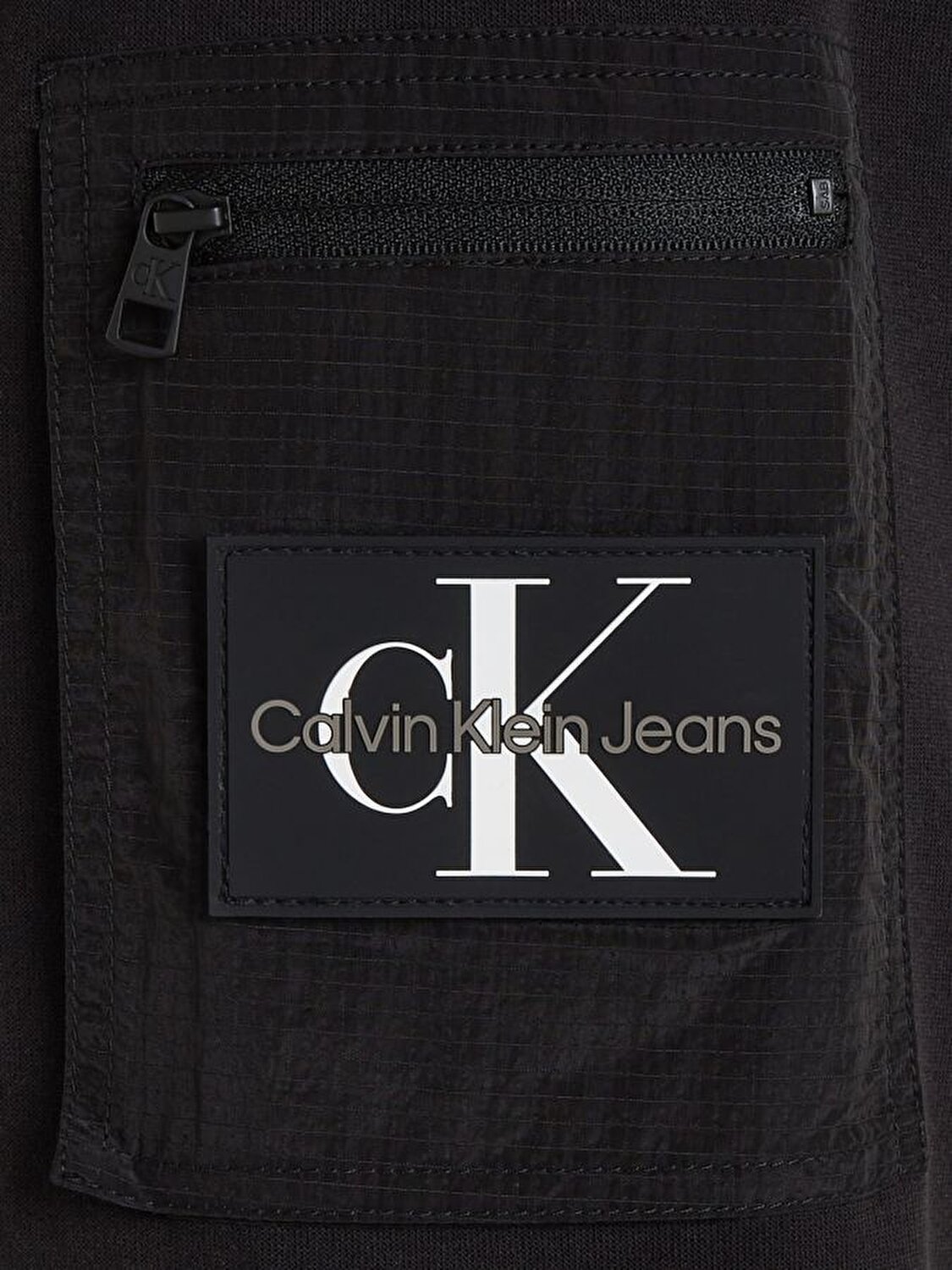 Calvin Klein Erkek Logo Detaylı Siyah Sweatshirt