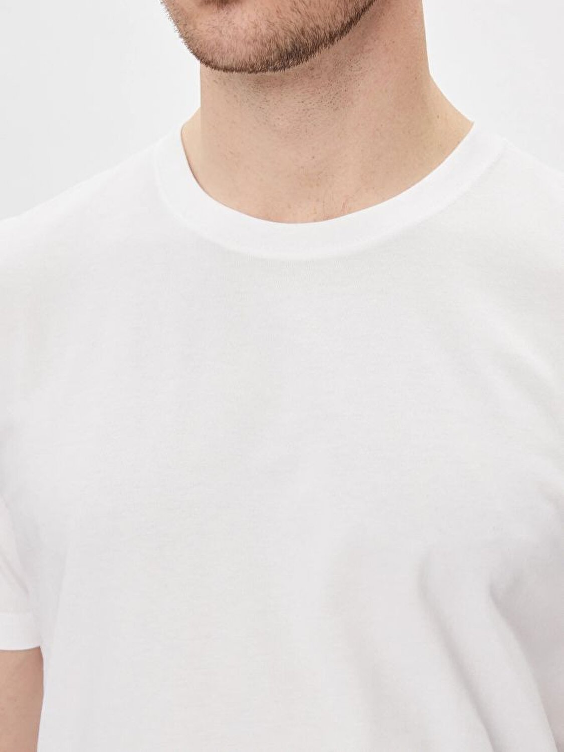 Calvin Klein Erkek Beyaz Kısa Kollu T-Shirt