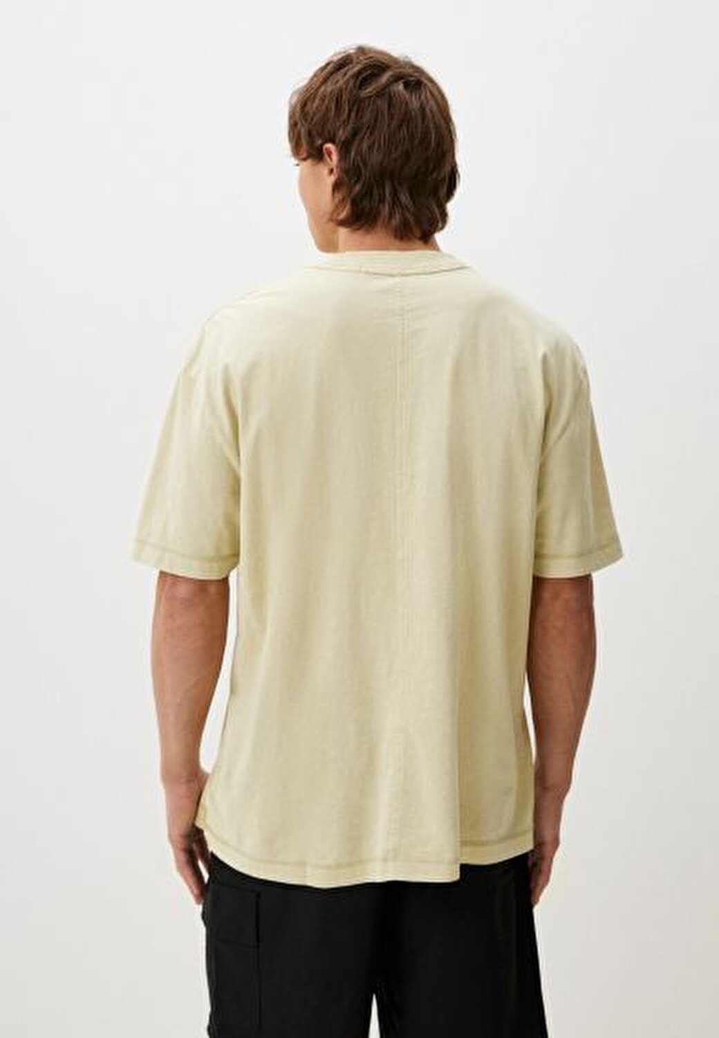 Calvin Klein Erkek Logo Detaylı Yeşil T-Shirt