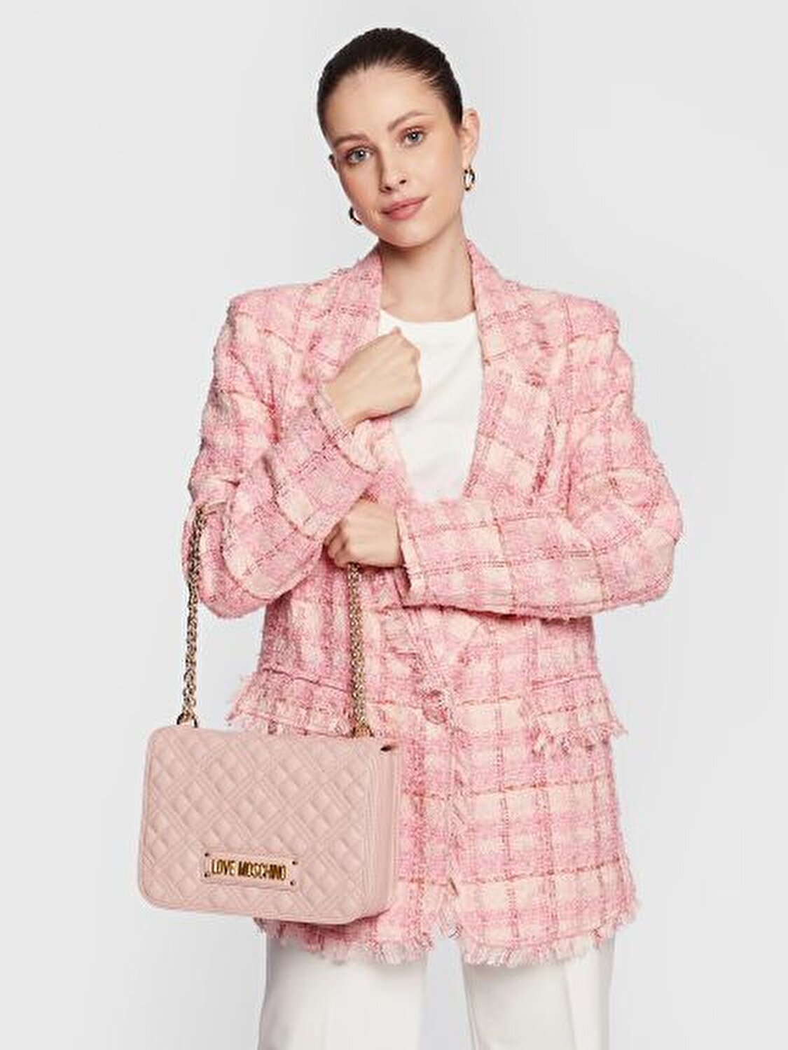 BORSA QUILTED PU NUDE