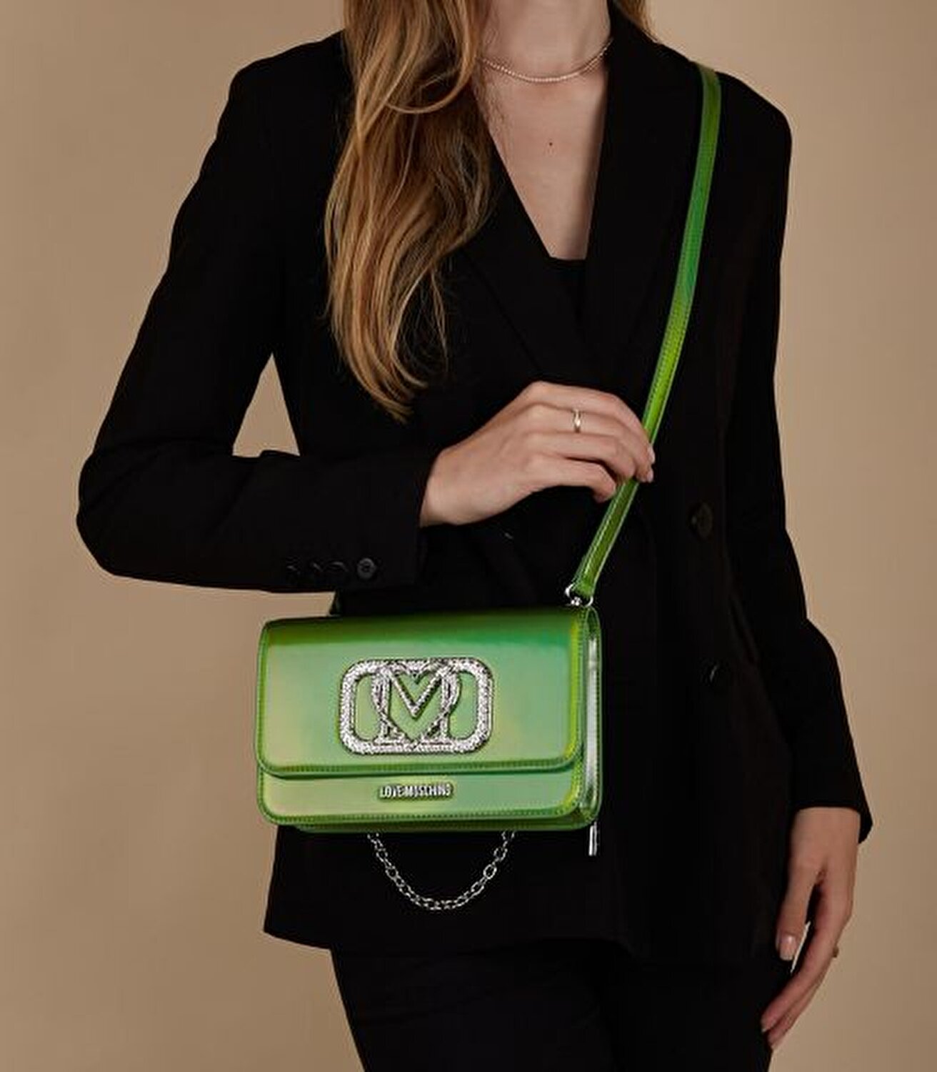 BORSA PU LAMINATO VERDE LAM.