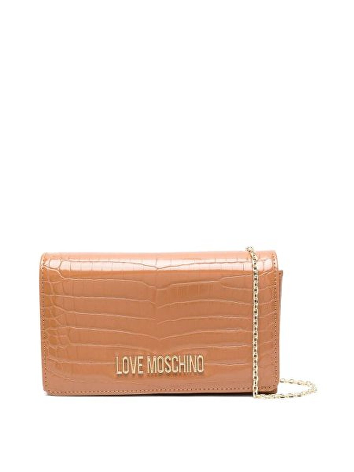BORSA SHINY CROCO PU NOCE