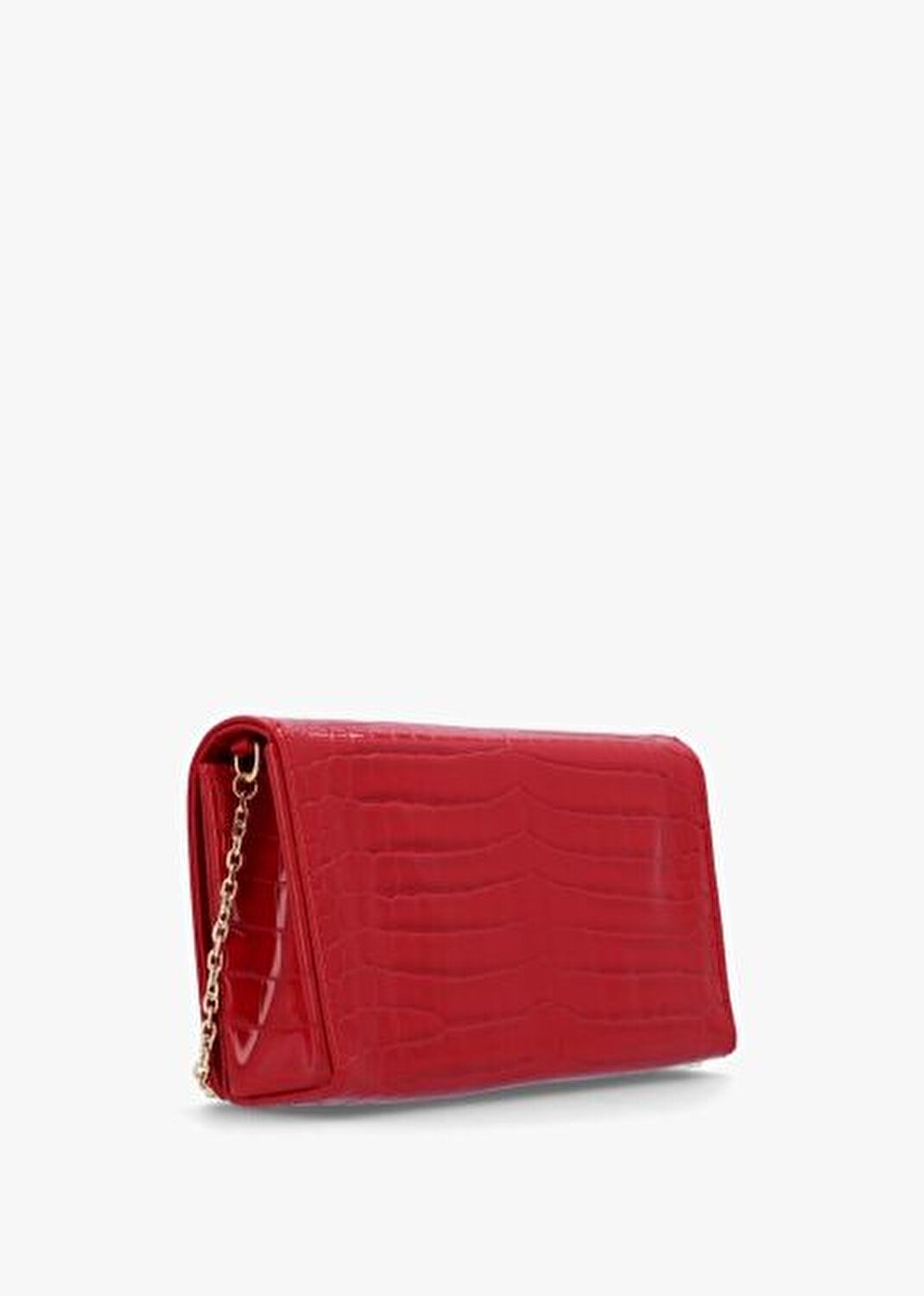 BORSA SHINY CROCO PU ROSSO
