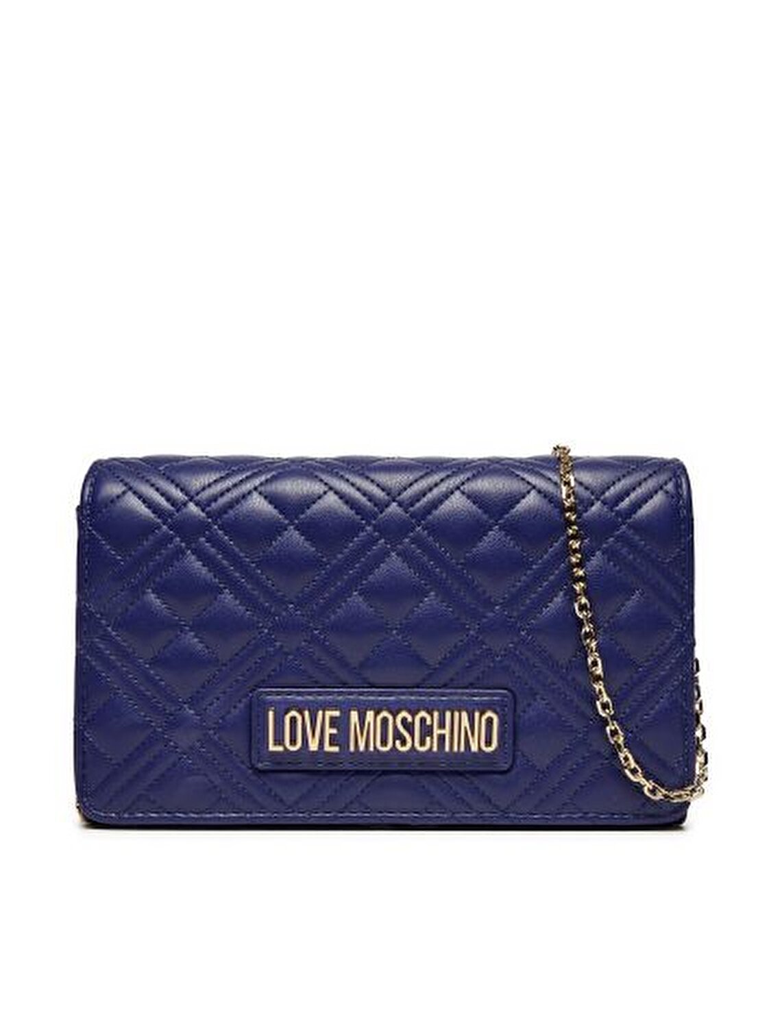 BORSA QUILTED  PU BLU