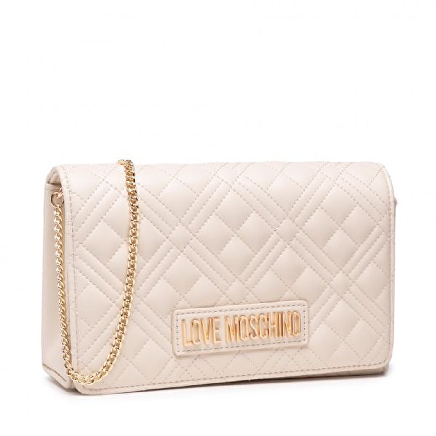 BORSA QUILTED  PU AVORIO