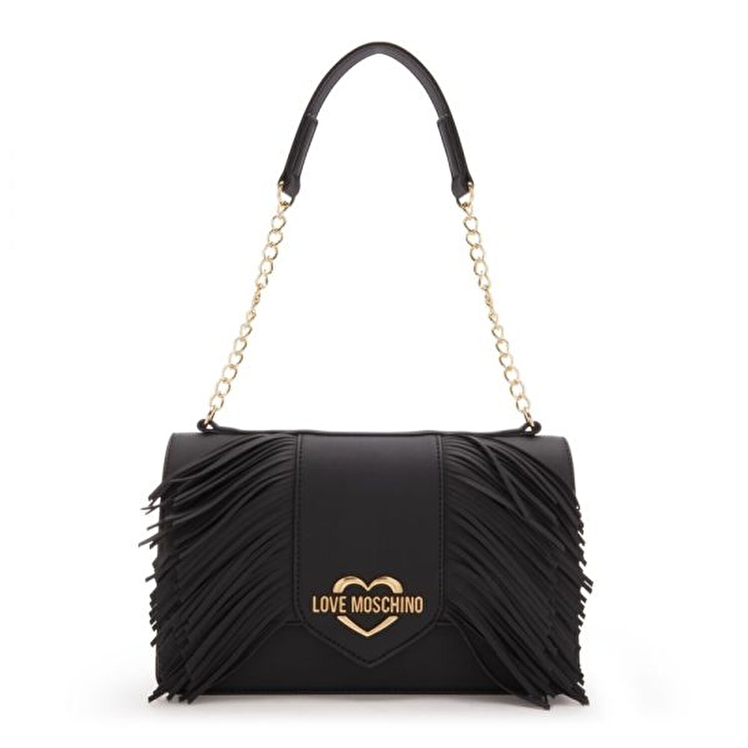 BORSA PU GRS FRANGE NERO