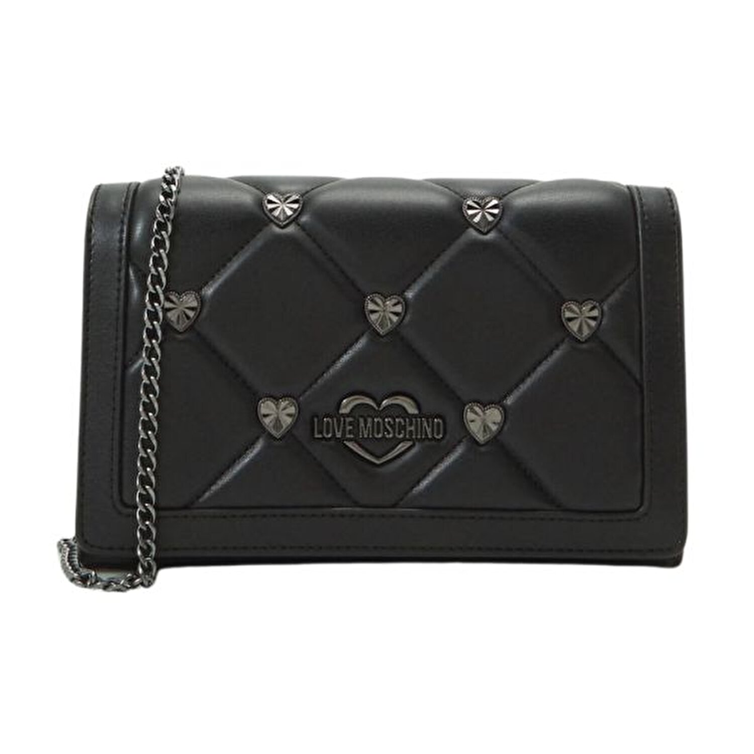 BORSA PU NERO + STUDS C.FUCILE