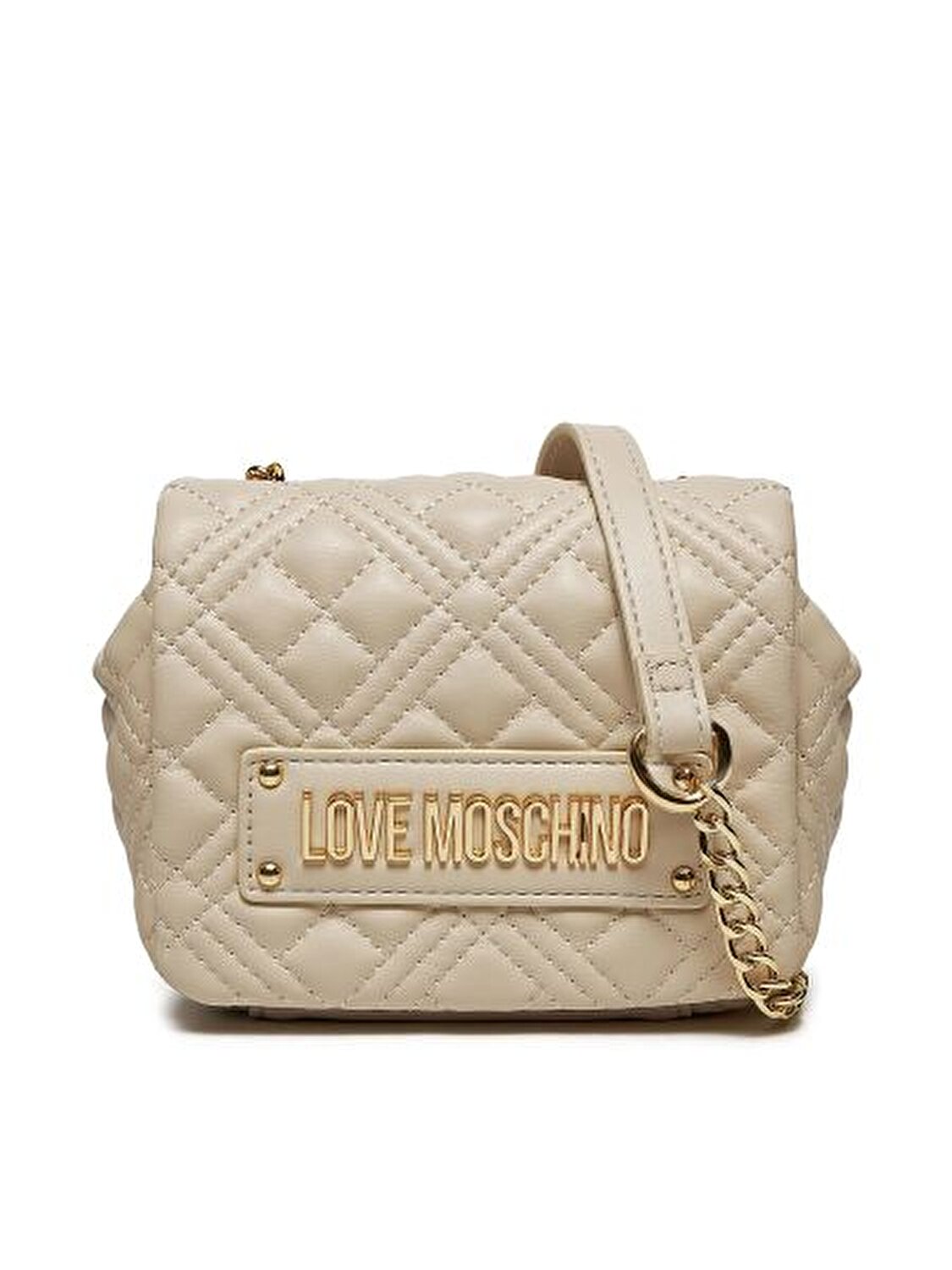 BORSA QUILTED PU AVORIO