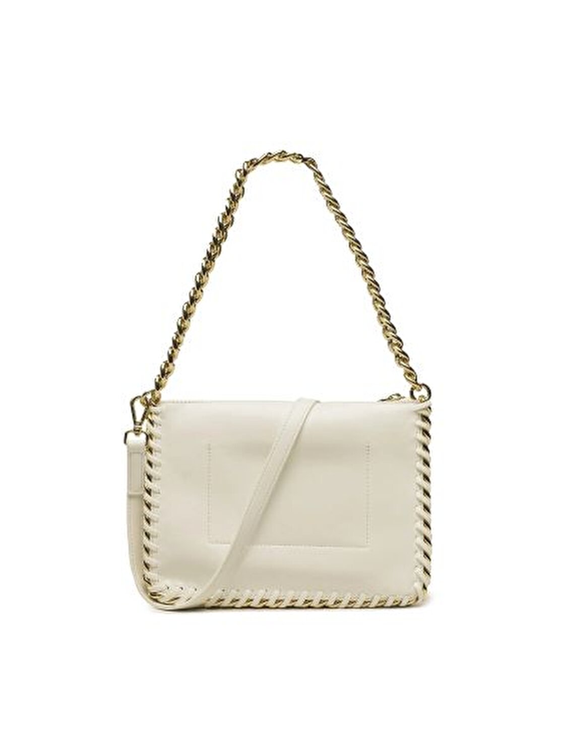 BORSA PU BIANCO + CHAIN BIANCO