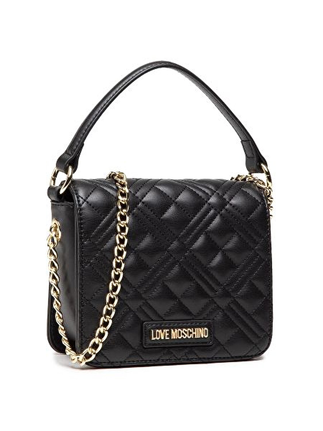 BORSA QUILTED NAPPA PU  NERO