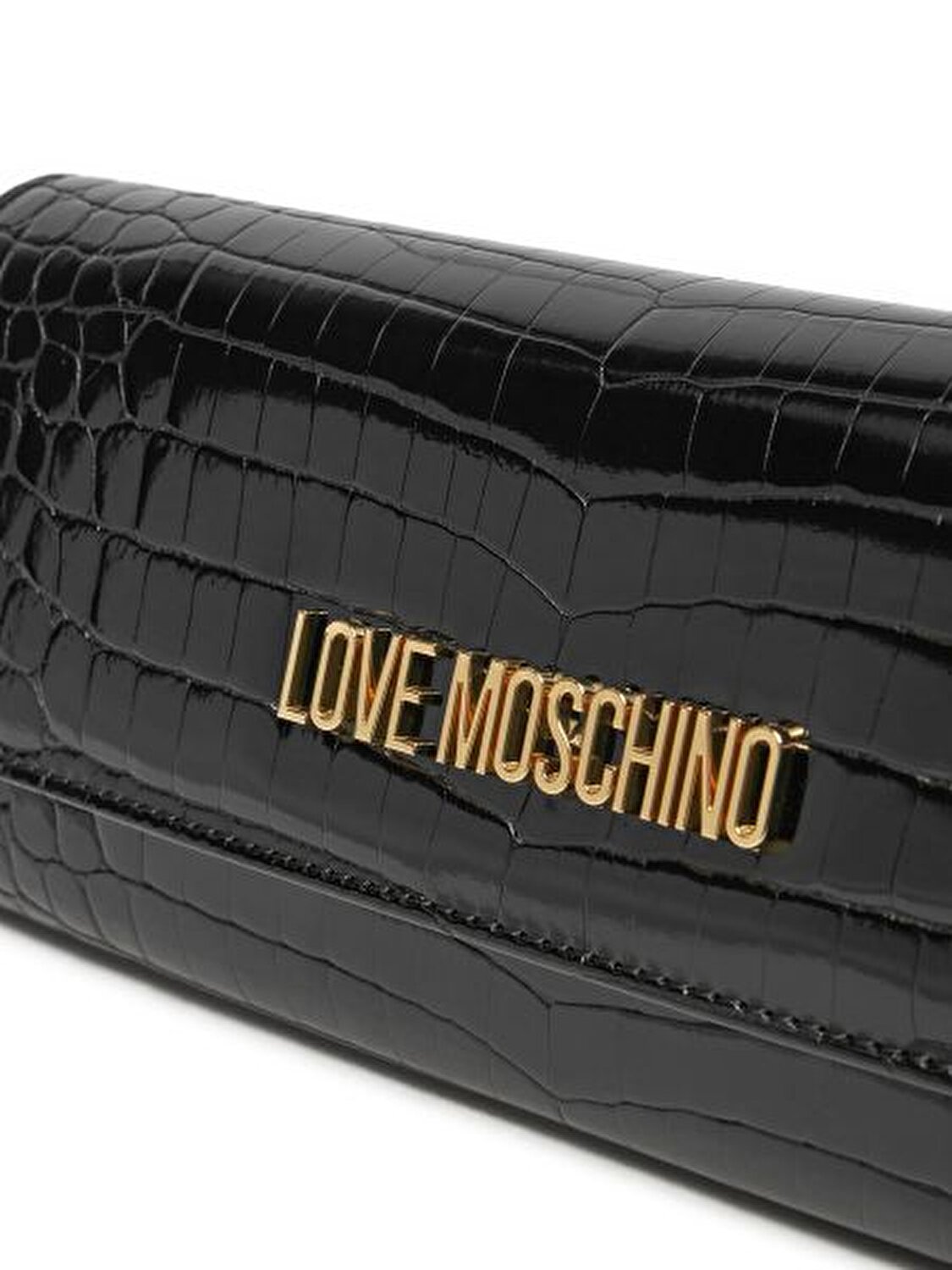 BORSA SHINY CROCO PU NERO