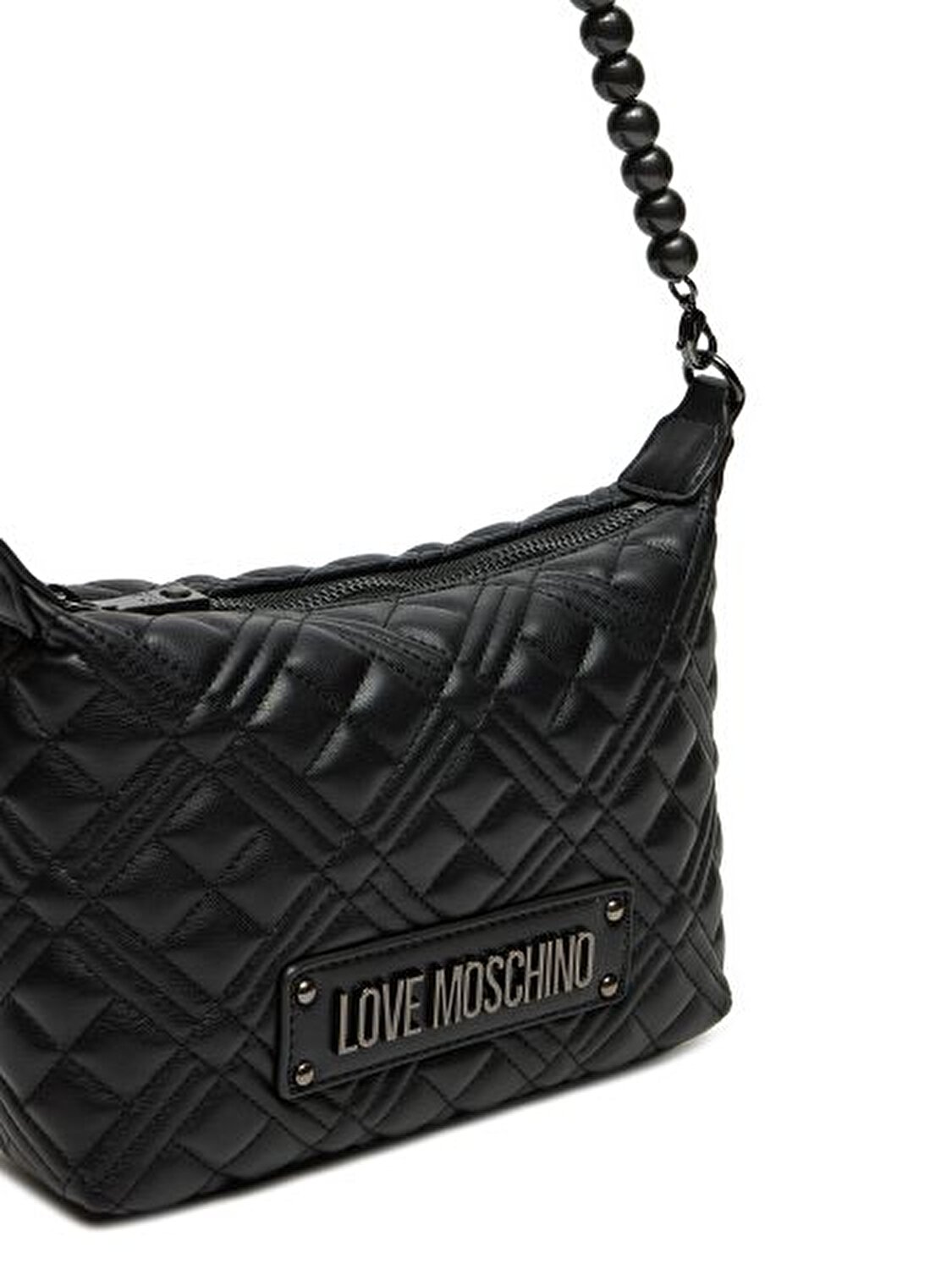 BORSA QUILTED  PU NERO+GALV.G.METAL