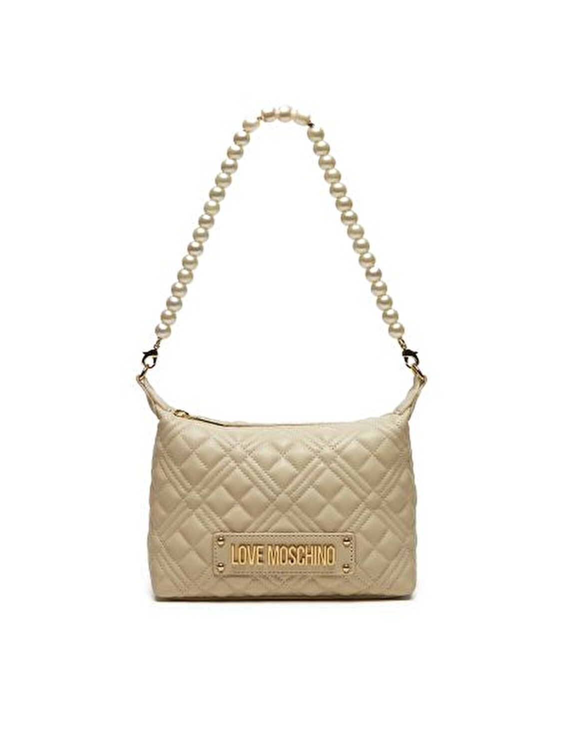BORSA QUILTED  PU AVORIO