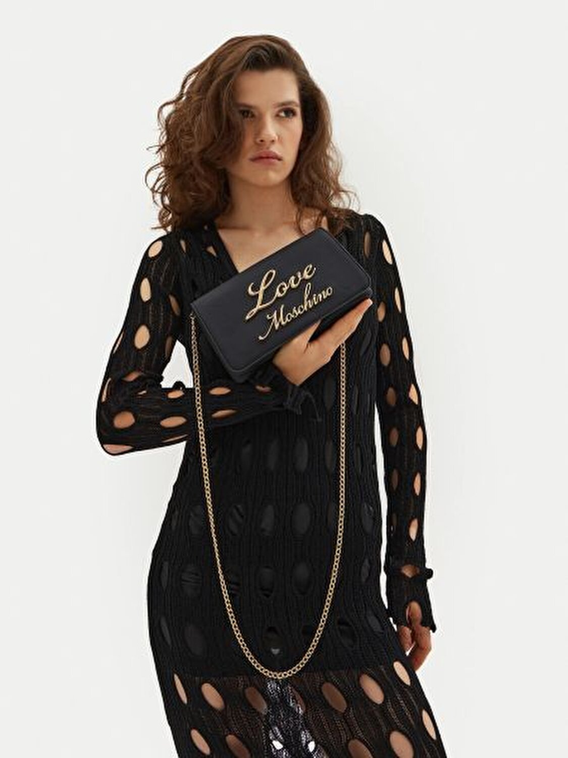 BORSA PU GRS NERO+CHAIN