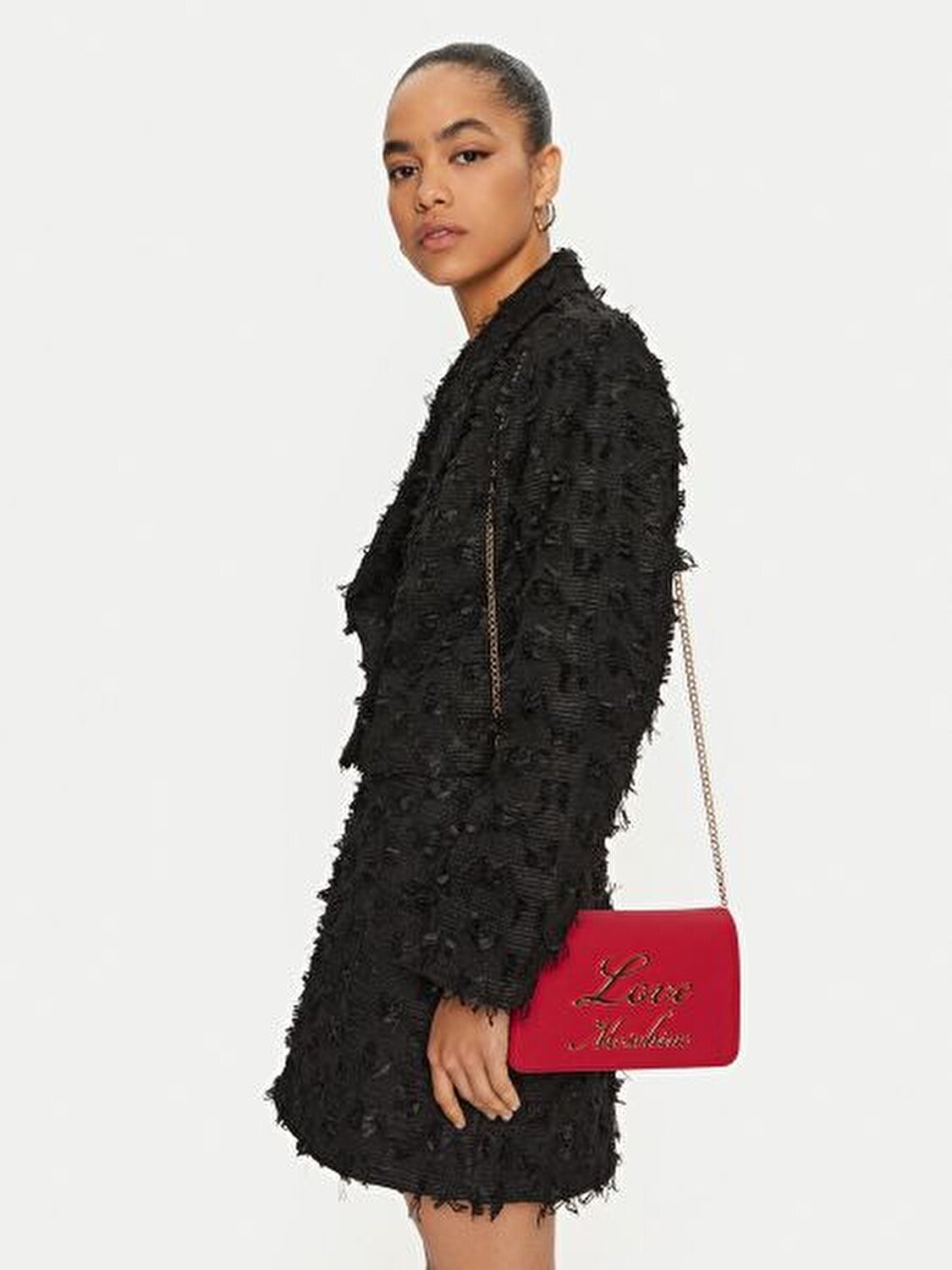 BORSA PU GRS ROSSO+CHAIN