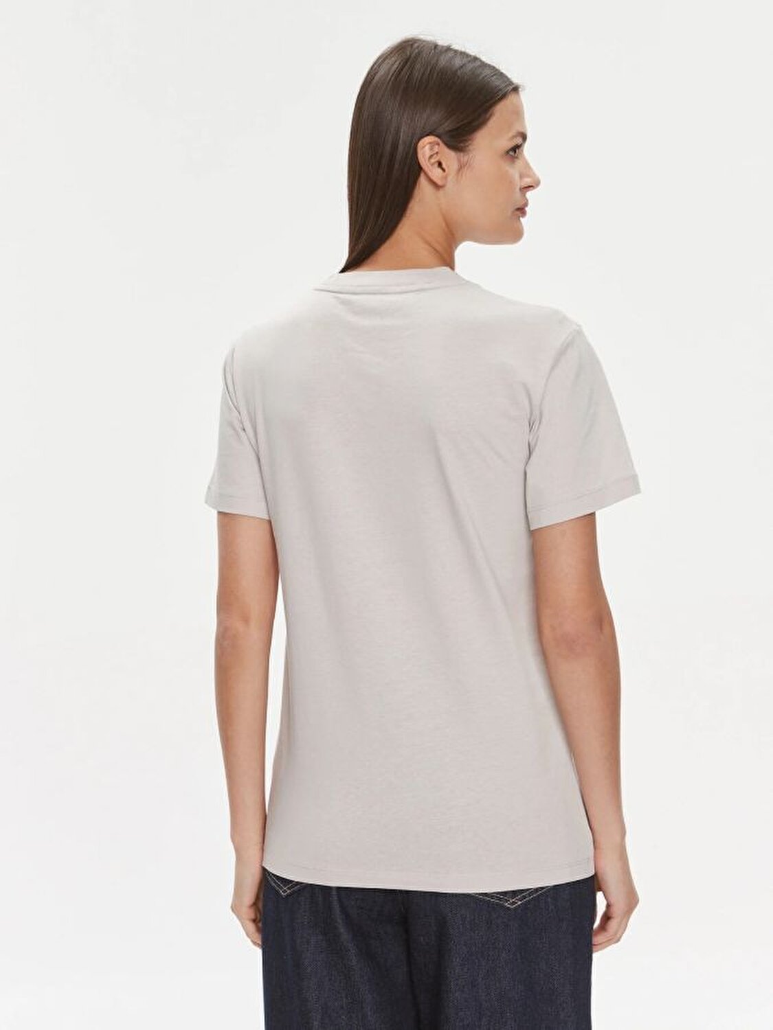 Calvin Klein Kadın Logo Detaylı T-Shirt