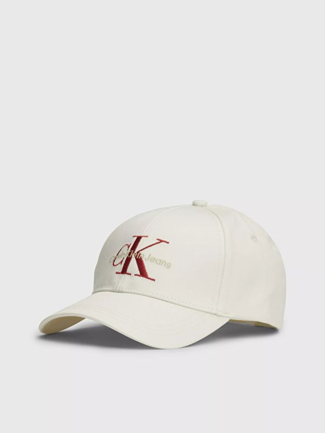 Calvin Klein Erkek Logo Detaylı Beyaz Şapka
