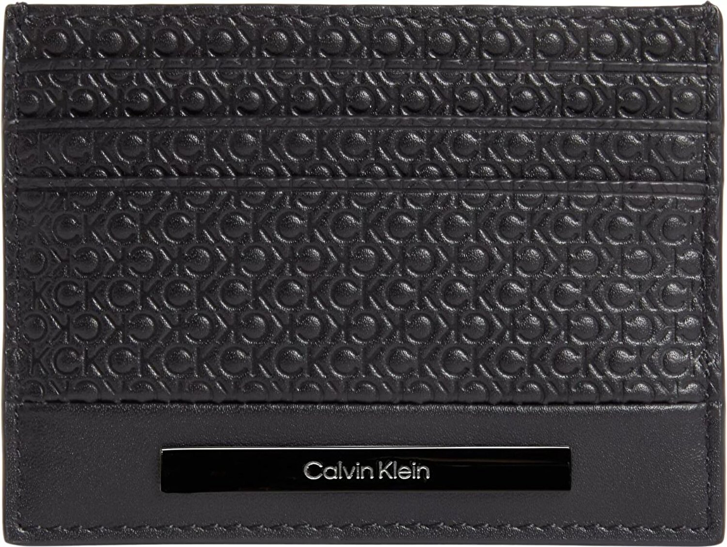Calvin Klein Erkek Logo Detaylı Siyah Kartlık