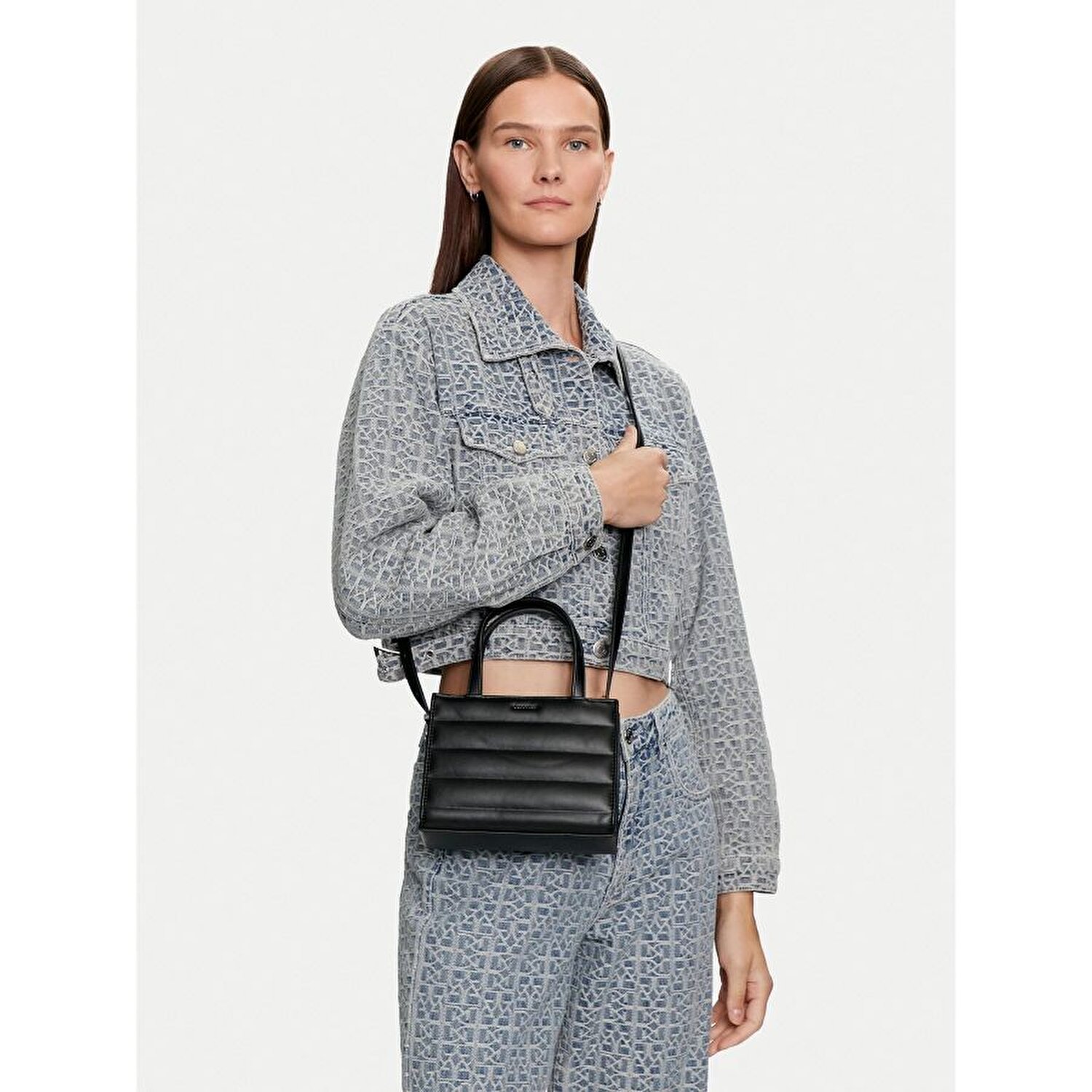 LINE QUILT MINI TOTE