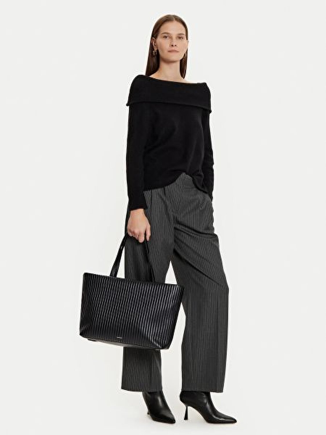 MINI LINE QUILT MEDIUM SHOPPER