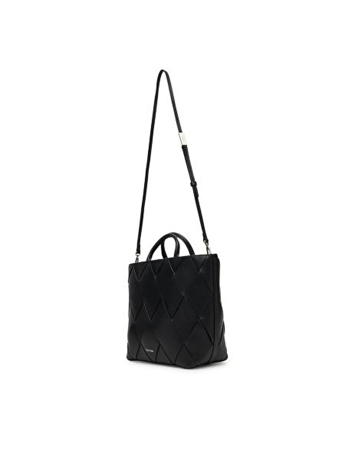 CK WOVEN MEDIUM TOTE