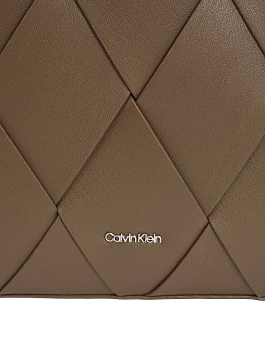 CK WOVEN MEDIUM TOTE