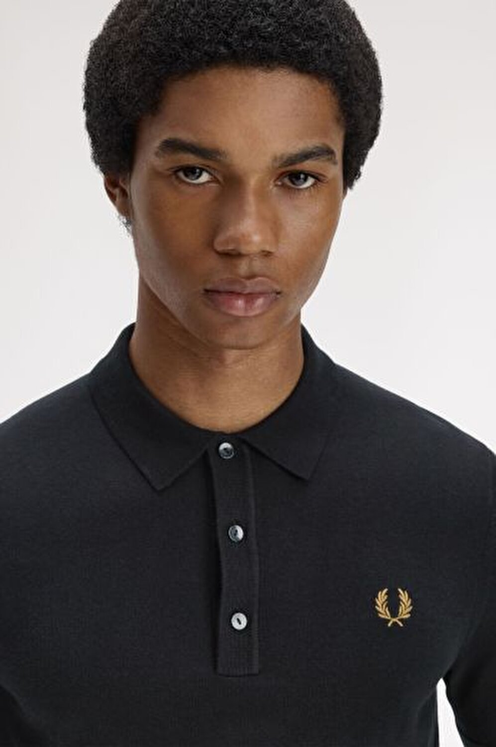 SİYAH LOGOLU ERKEK POLO T-SHIRT