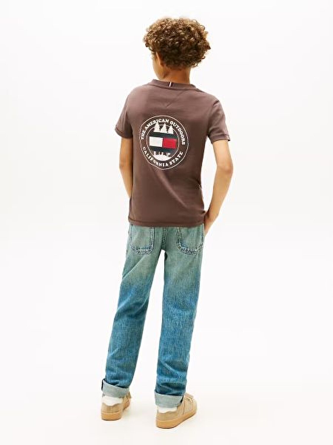 KAHVERENGİ LOGOLU ERKEK ÇOCUK T-SHIRT