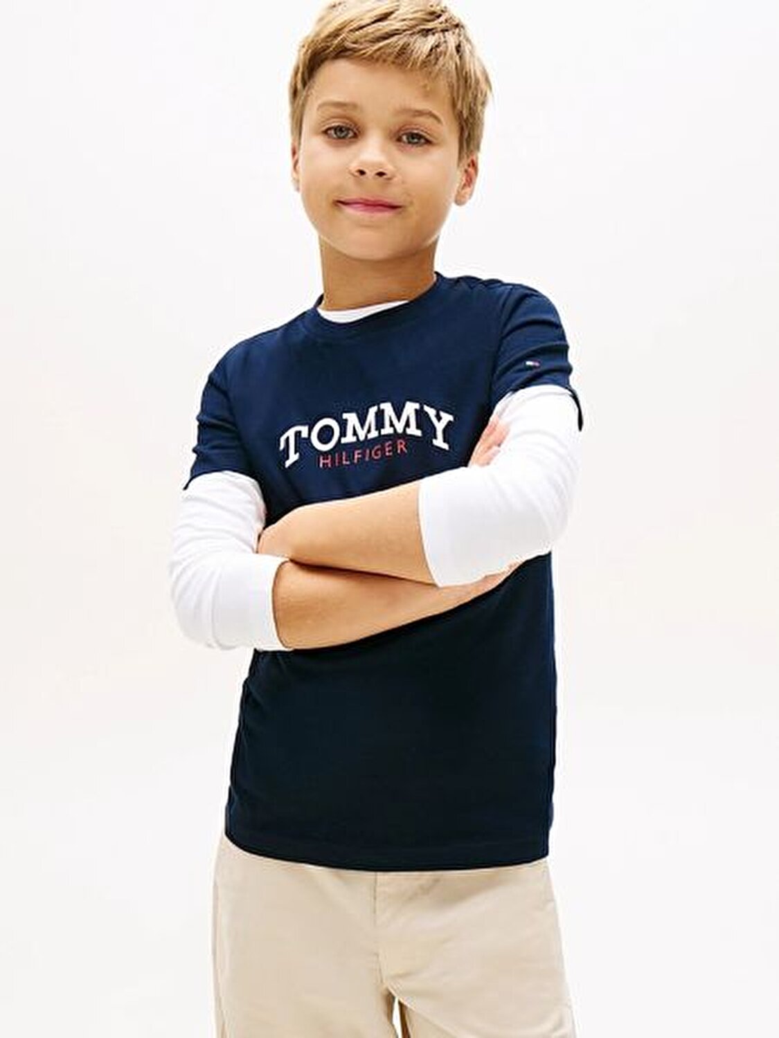 LACİVERT BASKILI ERKEK ÇOCUK T-SHIRT