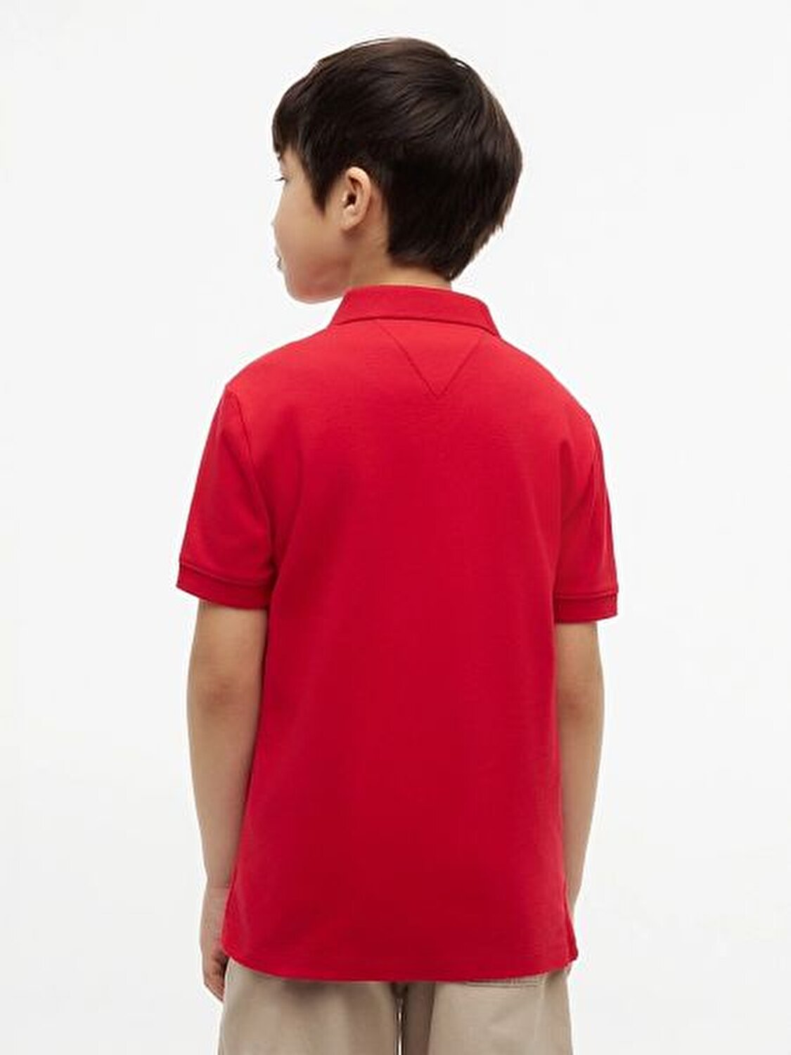 KIRMIZI LOGOLU ERKEK ÇOCUK POLO T-SHIRT