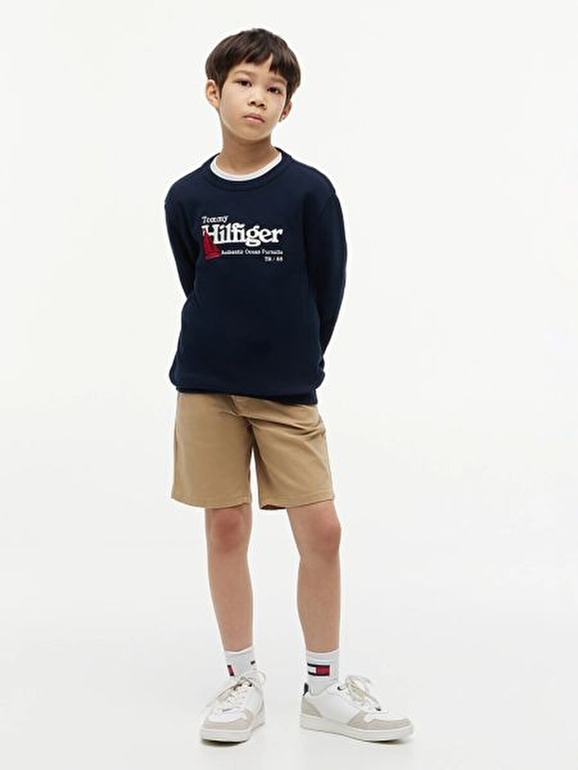 LACİVERT LOGOLU ERKEK ÇOCUK SWEATSHIRT