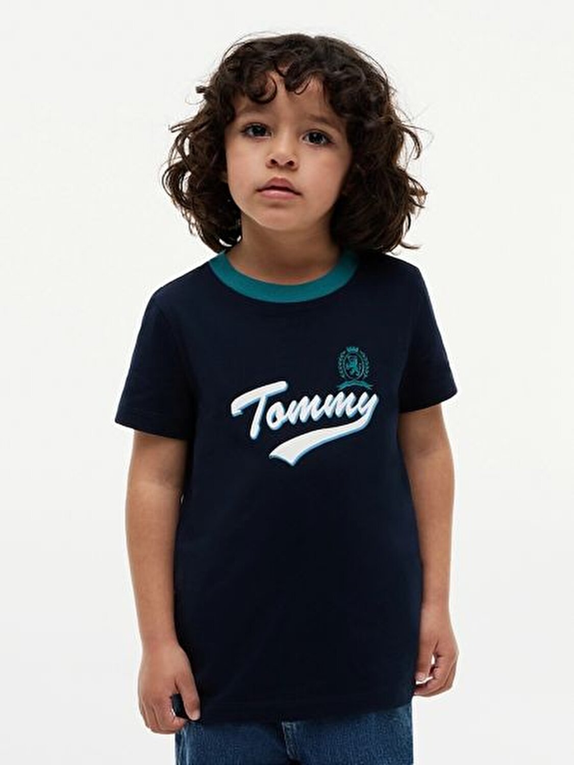 LACİVERT LOGOLU ERKEK ÇOCUK T-SHIRT