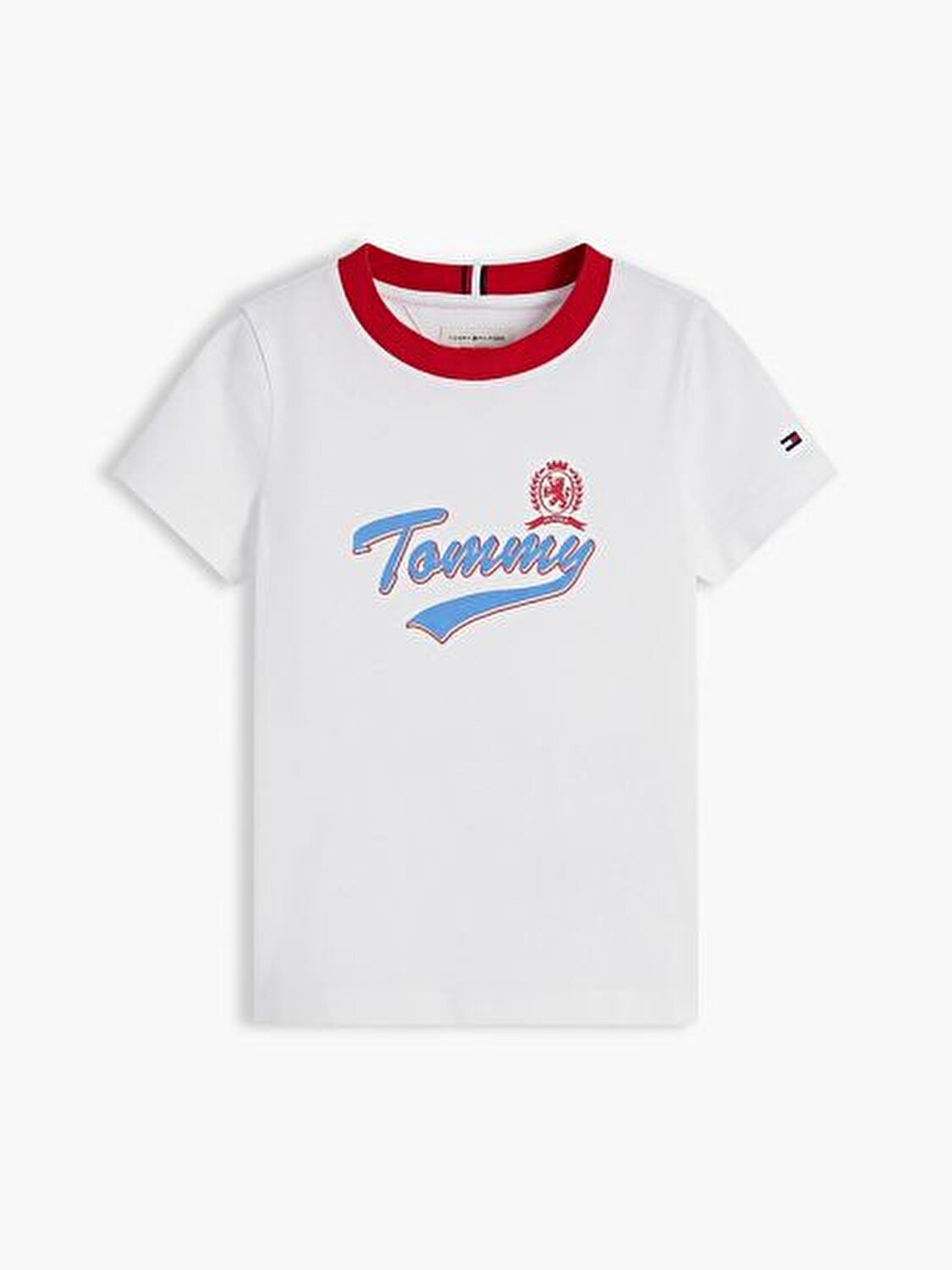 BEYAZ LOGOLU ERKEK ÇOCUK T-SHIRT