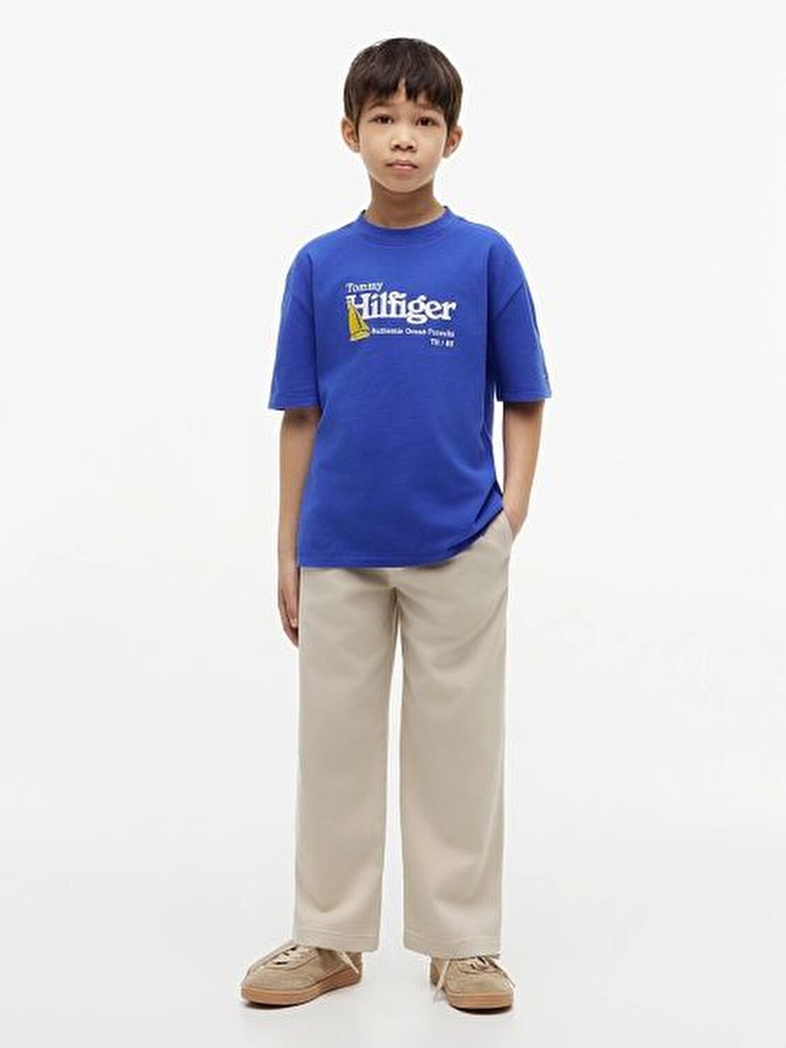 MAVİ LOGOLU ERKEK ÇOCUK T-SHIRT