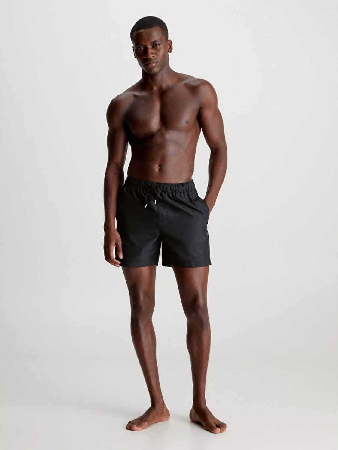 Calvin Klein Erkek Siyah Logo Detaylı Mayo Şort