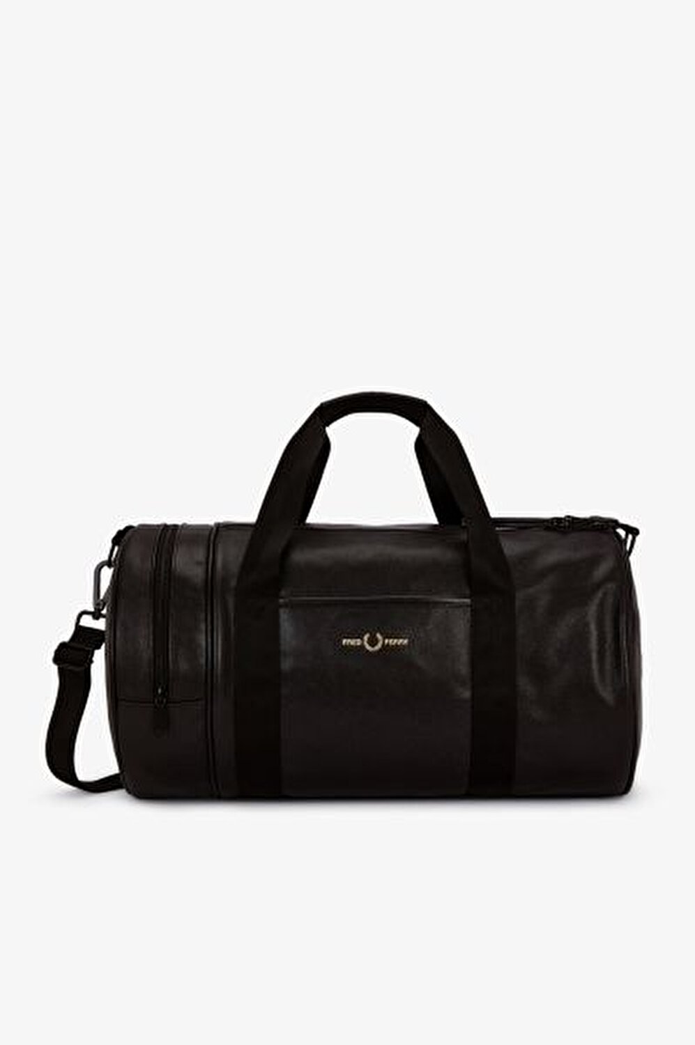 SCOTCHGRAIN LEATHER BARREL BAG