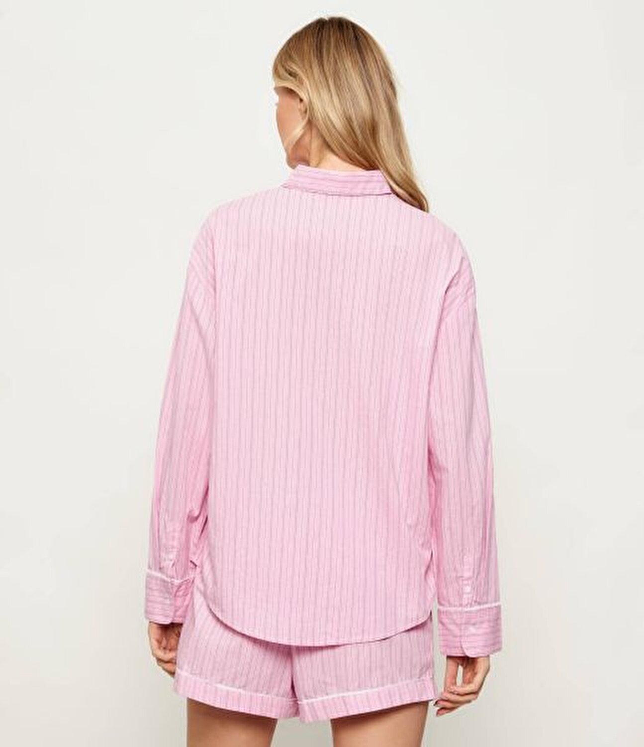 PEMBE KADIN PİJAMA TAKIMI