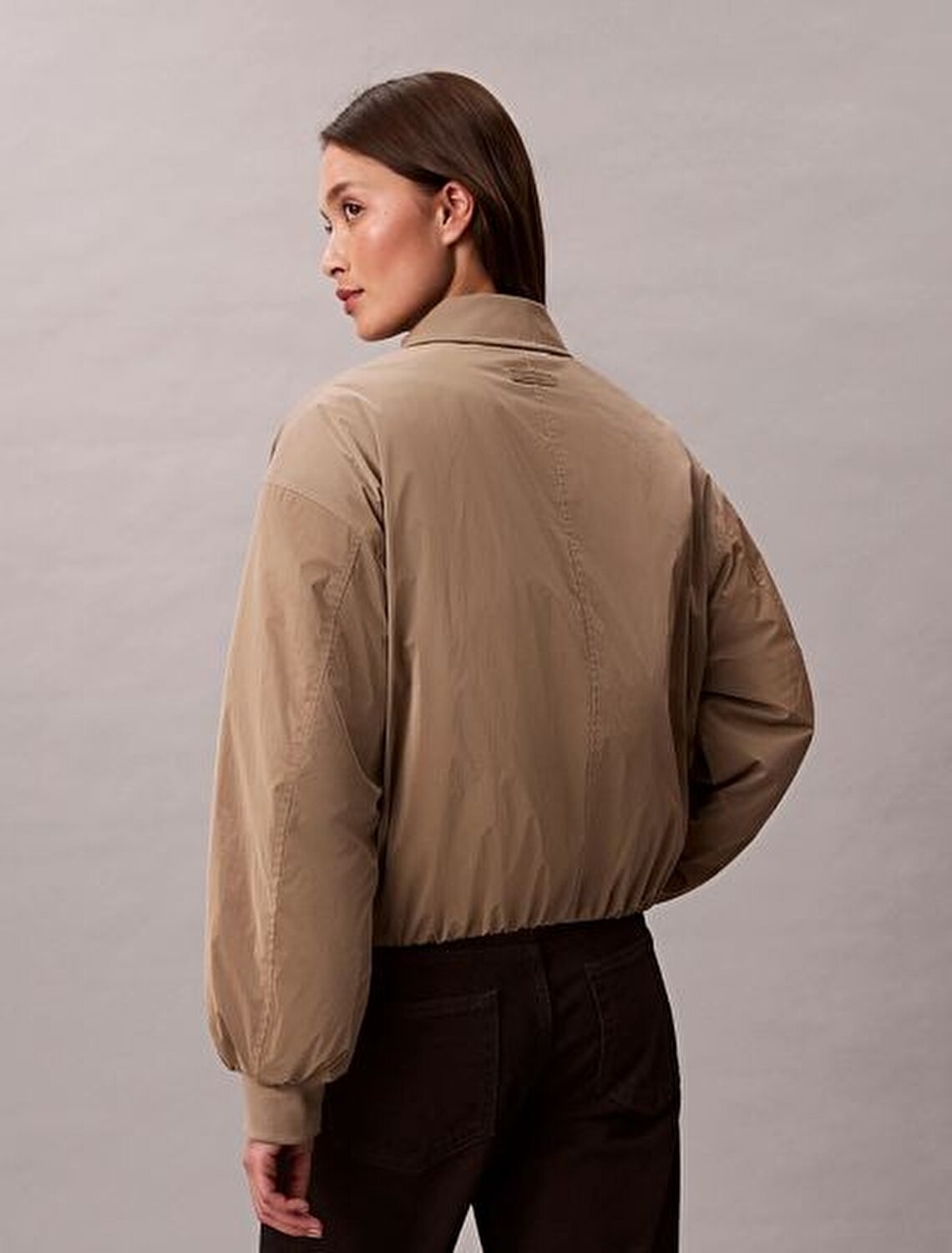 KAHVERENGİ KADIN BOMBER CEKET