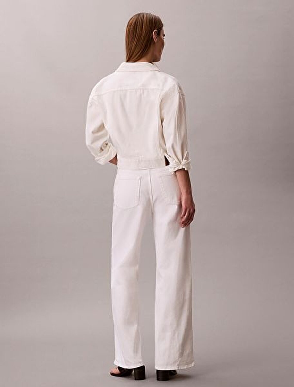 BEYAZ KADIN KOT CEKET