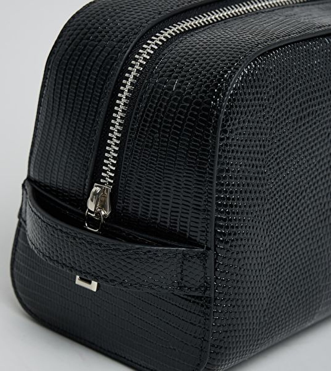 LIZARD EMBOSSED WASHBAG/DOPP KIT